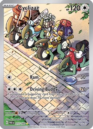 SV04 Paradox Rift 215/182 Cyclizar - Holofoil - Illustration Rare