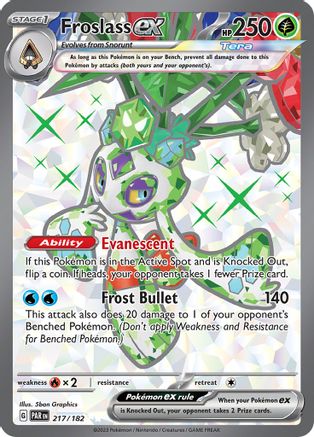 SV04 Paradox Rift 217/182 Froslass ex - Holofoil - Ultra Rare
