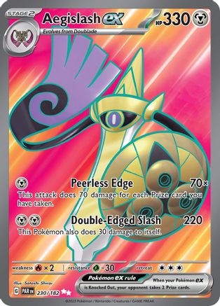 SV04 Paradox Rift 230/182 Aegislash ex - Holofoil - Ultra Rare