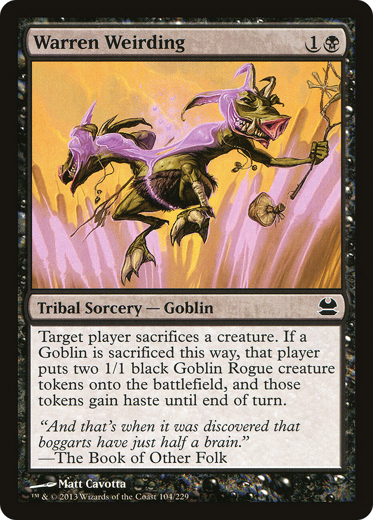 Modern Masters - (MMA-104) - Warren Weirding Foil