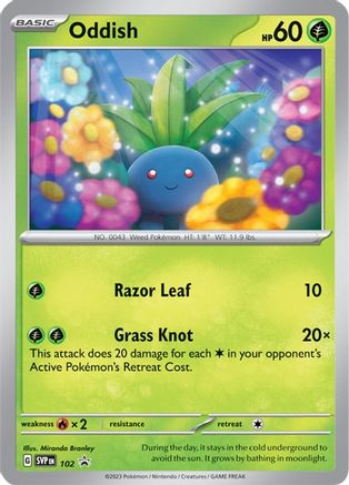 SV Scarlet & Violet Promo Cards 102 Oddish - Promo