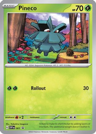 SV Scarlet & Violet Promo Cards 061 Pineco - Holofoil - Promo