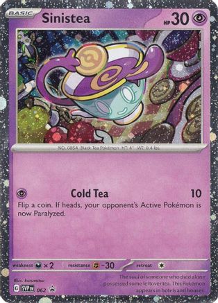 SV Scarlet & Violet Promo Cards 062 Sinistea - Holofoil - Promo