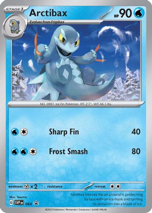 SV Scarlet & Violet Promo Cards 064 Arctibax - Holofoil - Promo