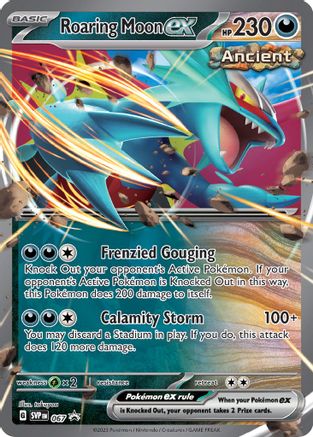SV Scarlet & Violet Promo Cards 067 Roaring Moon ex - Holofoil - Promo