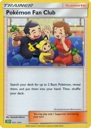 Trading Card Game Classic 022/034 Pokemon Fan Club (CLV) - Holofoil - Classic Collection