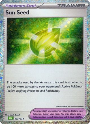 Trading Card Game Classic 027/034 Sun Seed - Holofoil - Classic Collection