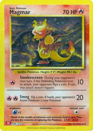 Trading Card Game Classic 006/034 Magmar - Holofoil - Classic Collection