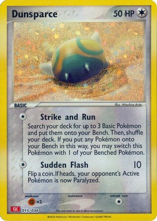 Trading Card Game Classic 015/034 Dunsparce - Holofoil - Classic Collection