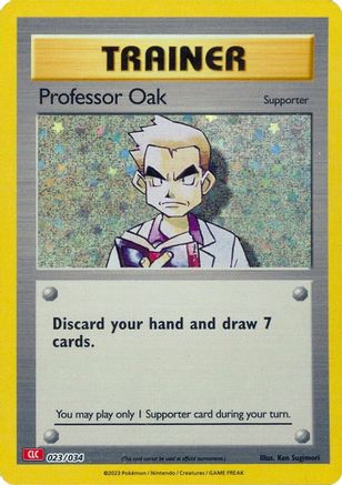 Trading Card Game Classic 023/034 Professor Oak (CLC) - Holofoil - Classic Collection