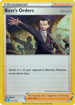 Trading Card Game Classic 019/034 Boss's Orders (CLB) - Holofoil - Classic Collection