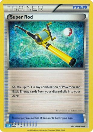 Trading Card Game Classic 028/034 Super Rod (CLB) - Holofoil - Classic Collection