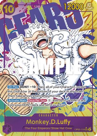 Awakening of the New Era OP05-119 Monkey.D.Luffy (119) (Alternate Art) (OP05-119) - Foil - Secret Rare