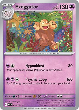 SV Paldean Fates 024/091 Exeggutor - Holofoil - Rare