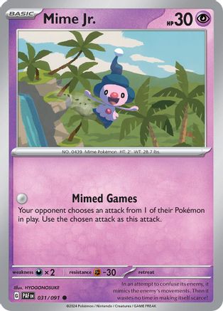 SV Paldean Fates 031/091 Mime Jr. - Common