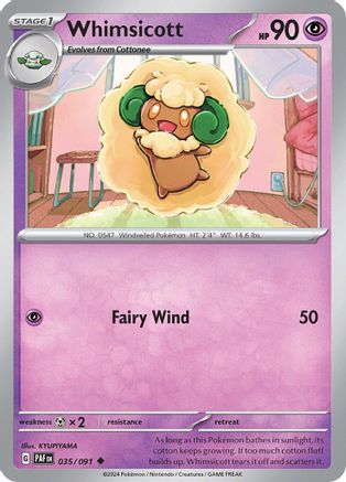 SV Paldean Fates 035/091 Whimsicott - Uncommon