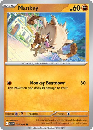 SV Paldean Fates 045/091 Mankey - Common