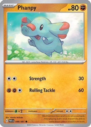 SV Paldean Fates 048/091 Phanpy - Reverse Holofoil - Common