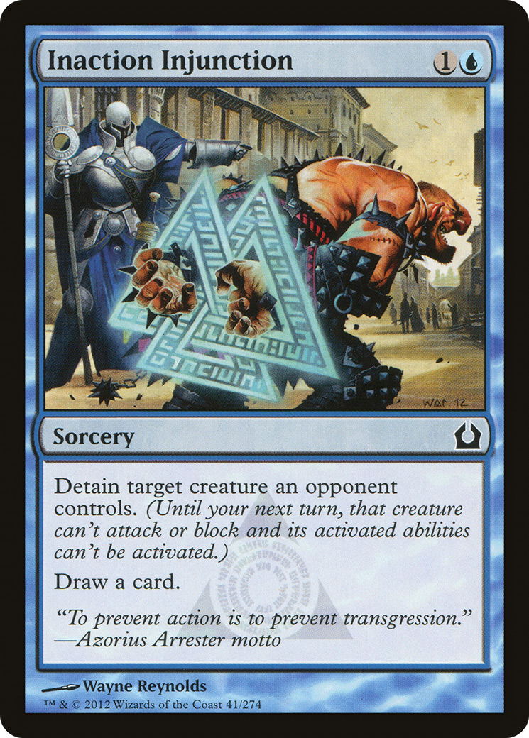 Return to Ravnica - (RTR-041) - Inaction Injunction Foil