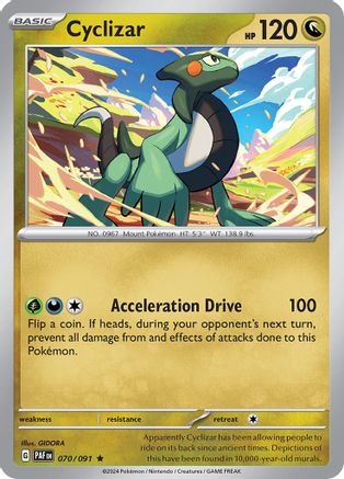 SV Paldean Fates 070/091 Cyclizar - Holofoil - Rare