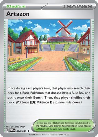 SV Paldean Fates 076/091 Artazon - Reverse Holofoil - Uncommon