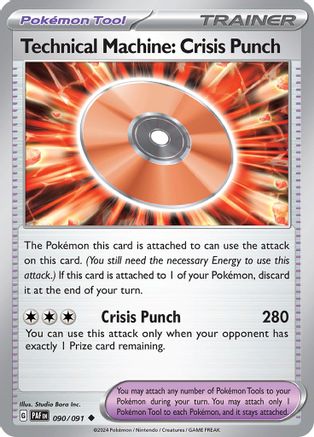 SV Paldean Fates 090/091 Technical Machine: Crisis Punch - Uncommon