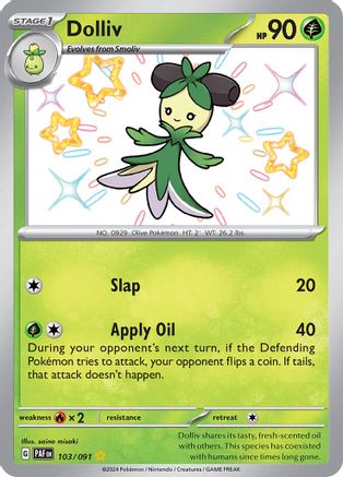 SV Paldean Fates 103/091 Dolliv - Holofoil - Shiny Rare