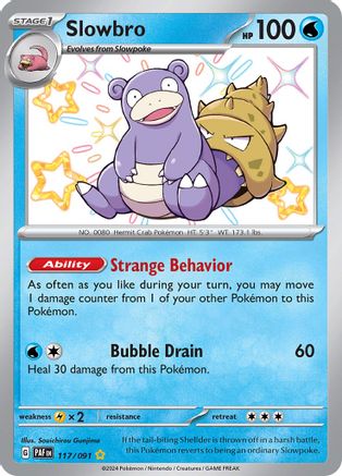 SV Paldean Fates 117/091 Slowbro - Holofoil - Shiny Rare
