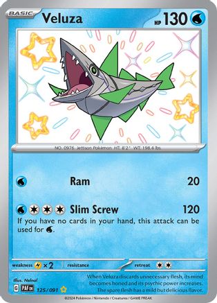 SV Paldean Fates 125/091 Veluza - Holofoil - Shiny Rare
