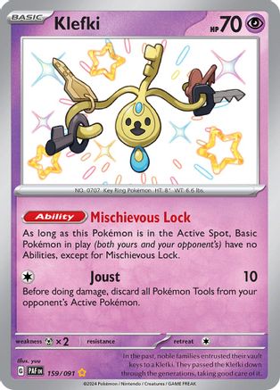 SV Paldean Fates 159/091 Klefki - Holofoil - Shiny Rare