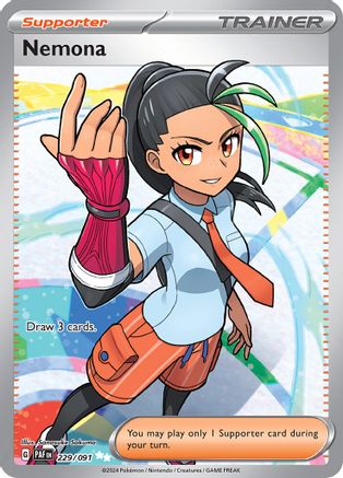 SV Paldean Fates 229/091 Nemona - Holofoil - Ultra Rare