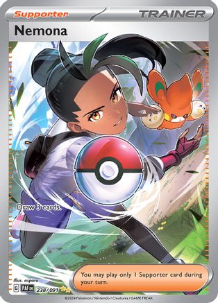 SV Paldean Fates 238/091 Nemona - Holofoil - Special Illustration Rare