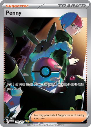 SV Paldean Fates 239/091 Penny - Holofoil - Special Illustration Rare