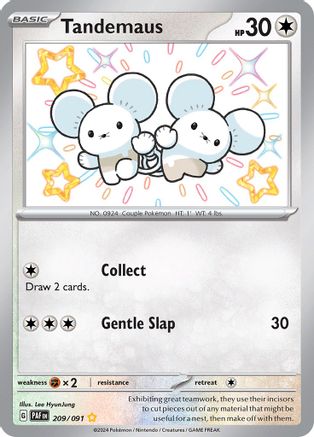 SV Paldean Fates 209/091 Tandemaus - Holofoil - Shiny Rare