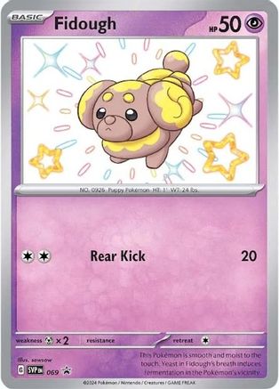 SV Scarlet & Violet Promo Cards 069 Fidough - Holofoil - Promo