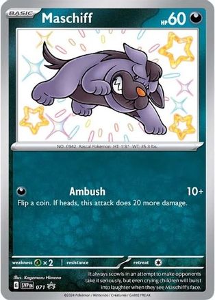 SV Scarlet & Violet Promo Cards 071 Maschiff - Holofoil - Promo