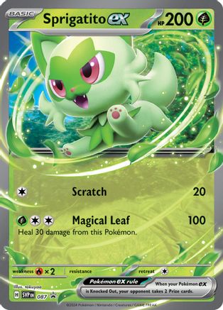 SV Scarlet & Violet Promo Cards 087 Sprigatito ex - Holofoil - Promo