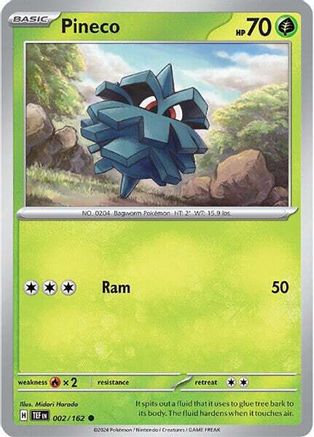 SV05 Temporal Forces 002/162 Pineco - Reverse Holofoil - Common