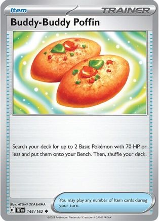 SV05 Temporal Forces 144/162 Buddy-Buddy Poffin - Reverse Holofoil - Uncommon
