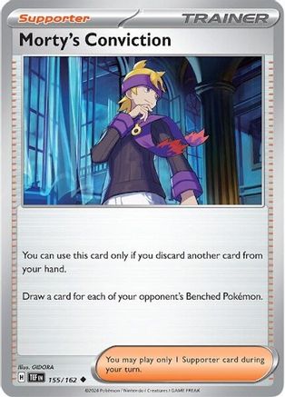 SV05 Temporal Forces 155/162 Morty's Conviction - Reverse Holofoil - Uncommon
