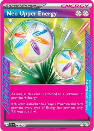 SV05 Temporal Forces 162/162 Neo Upper Energy - Holofoil - ACE SPEC Rare