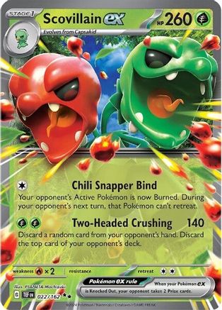 SV05 Temporal Forces 022/162 Scovillain ex - Holofoil - Double Rare