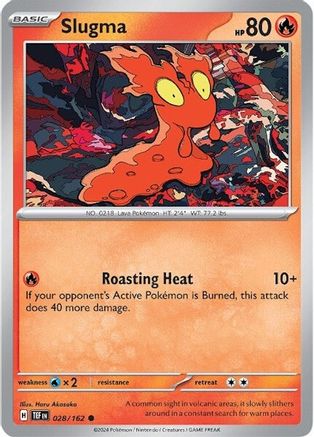 SV05 Temporal Forces 028/162 Slugma - Reverse Holofoil - Common