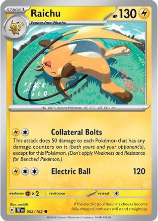 SV05 Temporal Forces 052/162 Raichu - Common