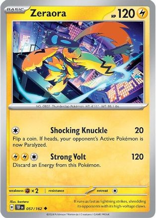 SV05 Temporal Forces 057/162 Zeraora - Uncommon