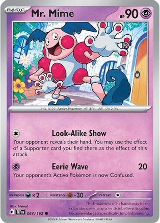 SV05 Temporal Forces 063/162 Mr. Mime - Reverse Holofoil - Common
