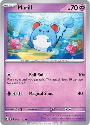 SV05 Temporal Forces 064/162 Marill - Common