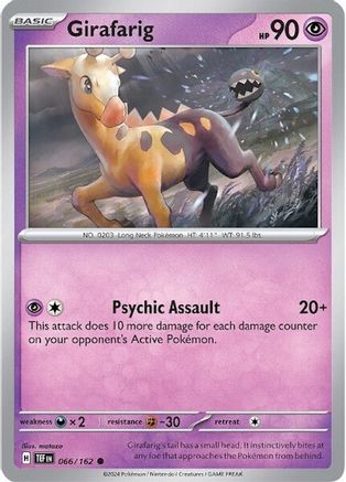 SV05 Temporal Forces 066/162 Girafarig - Reverse Holofoil - Common