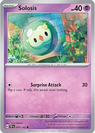 SV05 Temporal Forces 070/162 Solosis - Reverse Holofoil - Common