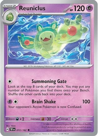 SV05 Temporal Forces 072/162 Reuniclus - Uncommon